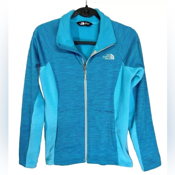 The North Face Jacket Women’s Medium Blue Castle Crag Full Zip Fleece Stretch - Picture 1 of 10